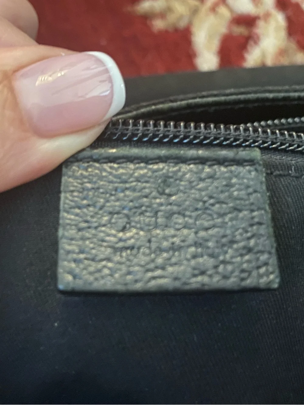 Gucci Black Monogram Messenger Bag
